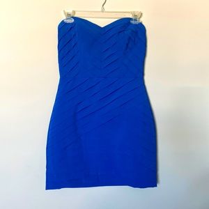 Blue Gianni Bini cocktail mini dress. Size 4.